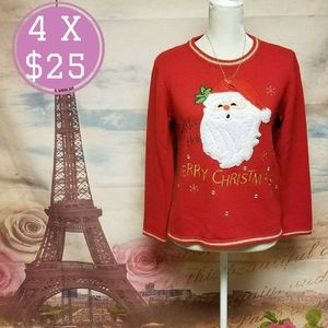 White stag Christmas ugly sweater